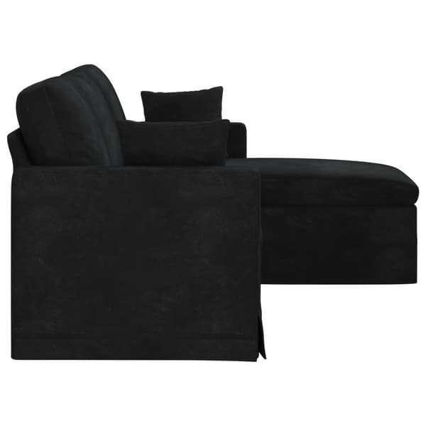 Soffa Svart 178 x 134 x 80 cm Sammet