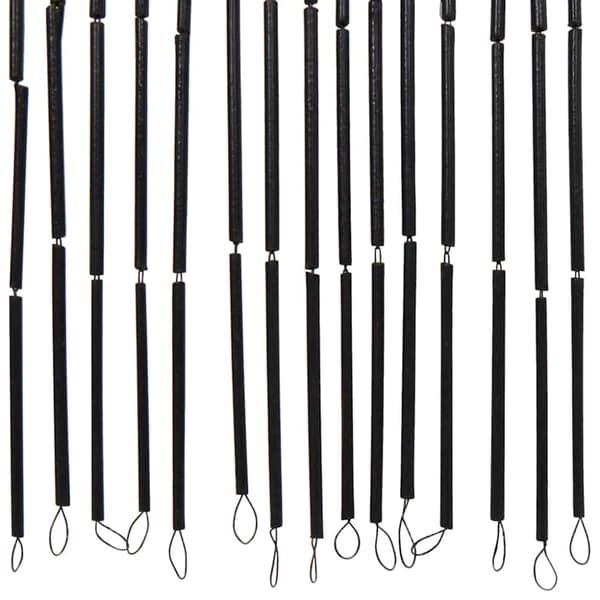 Insektsdörrgardin mörkgrå 90x220 cm bambu