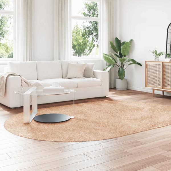Ryamatta med lång lugg NAVARRA beige 300x200 cm polyester