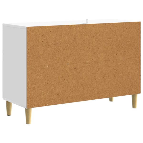 Sideboard Vit högglans 89 x 34,5 x 60 cm Konstruerat trä