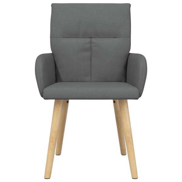 Matstolar 6 pcs Tyg Mörkgrå 60 x 56 x 96 cm