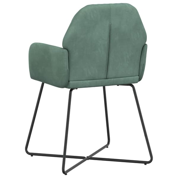 Matstolar 4 pcs Sammet Havgrön 55 x 50 x 84 cm