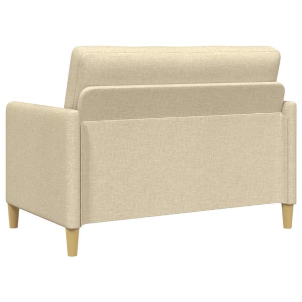 Soffa med förvaring Gräddvit 122 x 78 x 87 cm Polyester