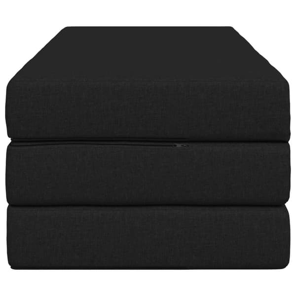 Fällbar Soffbed 140 x 67 x 45 cm Svart
