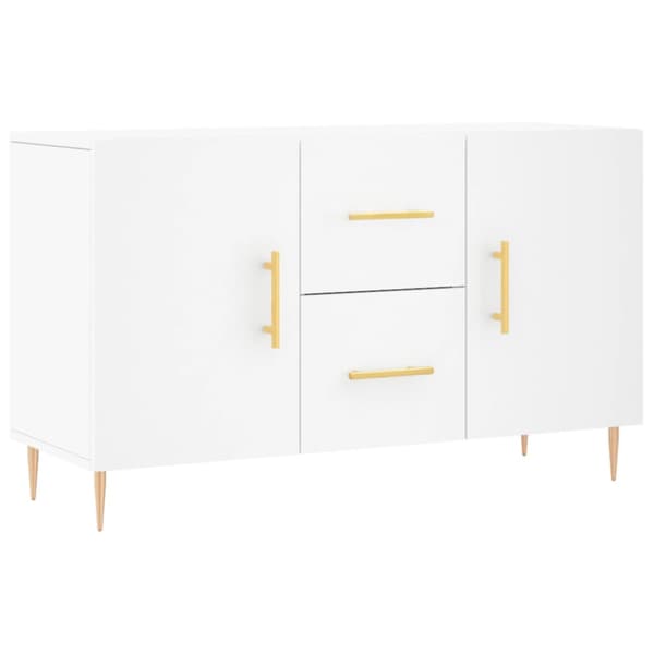 Skänk vit 100x36x60 cm konstruerat trä