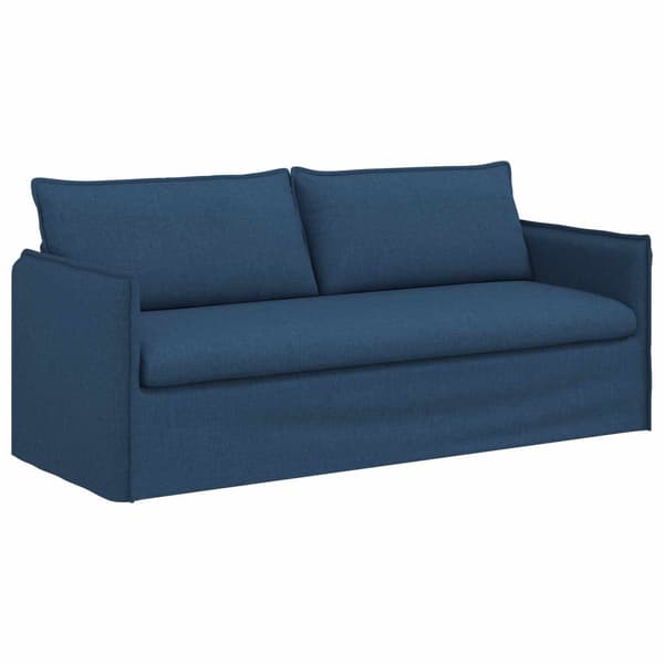 Soffa Blå 196 x 82 x 85 cm tyg