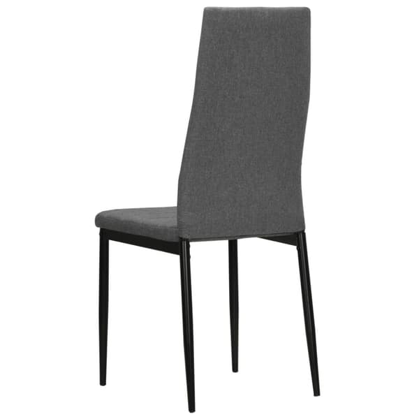 Matstolar 6 st ljusgrå tyg