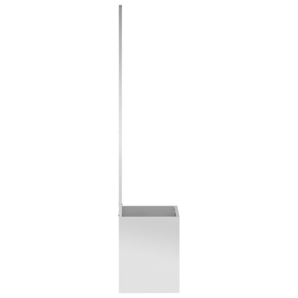 Trädgårds integritetsskärm Silver 50 x 150 cm Galvaniserat stål