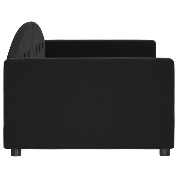 Dagbädd svart 90x200 cm sammet