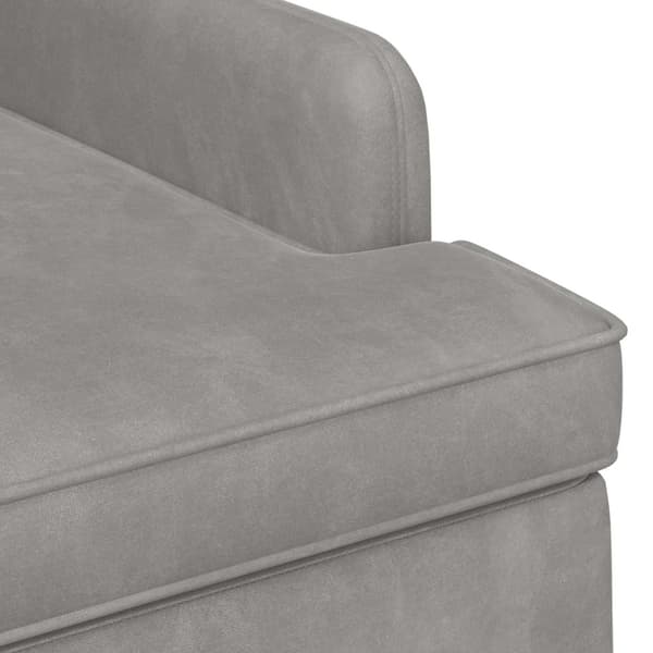 Loveseat med knapprapport Ljusgrå 111 x 65 x 79 cm Sammet