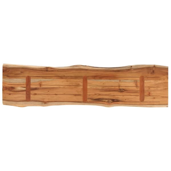 Bordsskiva 140x40x2,5 cm rektangulär massiv akacia rustik kant