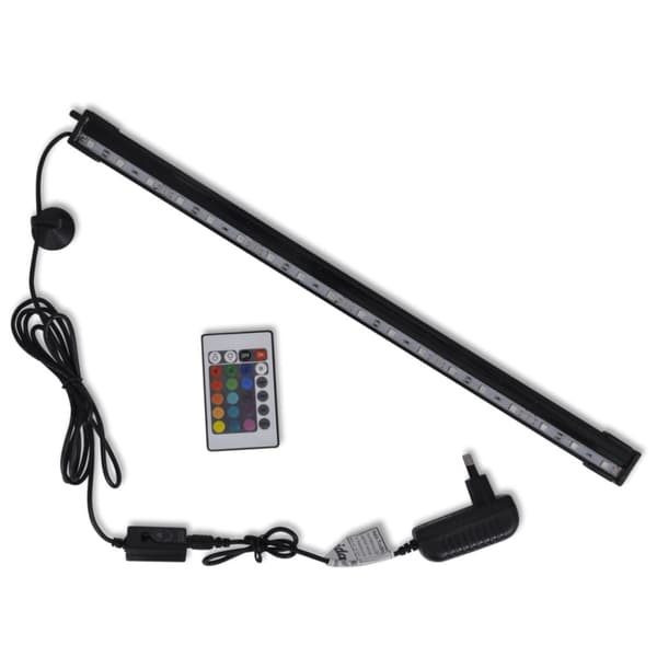 Akvarielampa med RGB LED och bubblor 48 cm