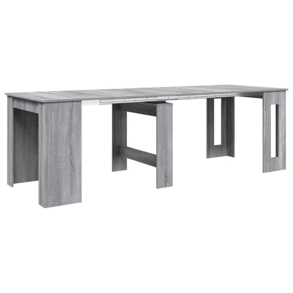 Matbord 240 x 85 x 75 cm Konstruerat trä Grå Sonoma Rektangulär