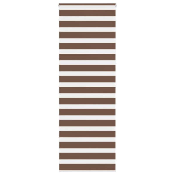 Rullgardin zebra brun 70x200 cm tyg bredd 65,9 cm polyester