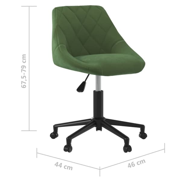 Snurrbar matstol mörkgrön sammet