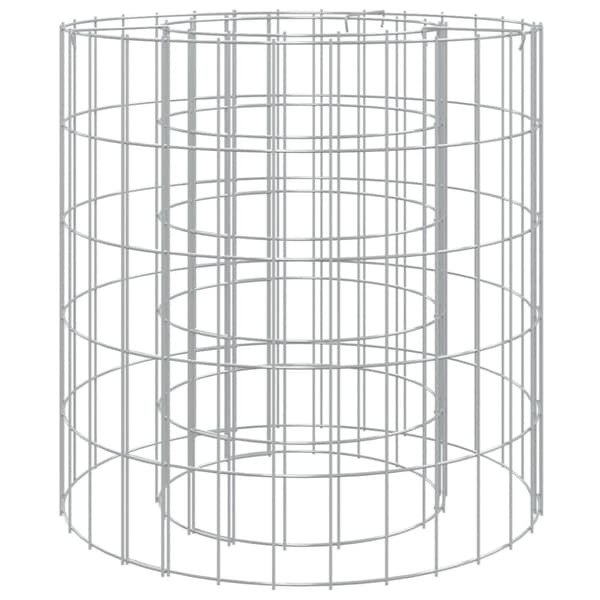 Gabion för eldstad Ø 50 cm galvaniserat järn