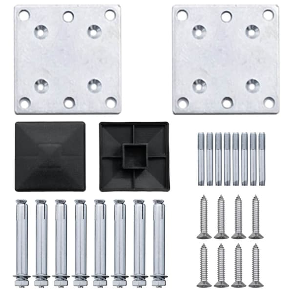 Stängselpanel WPC och aluminium Brun