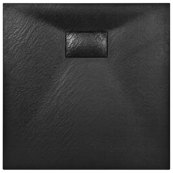 Duschkar SMC svart 80x80 cm