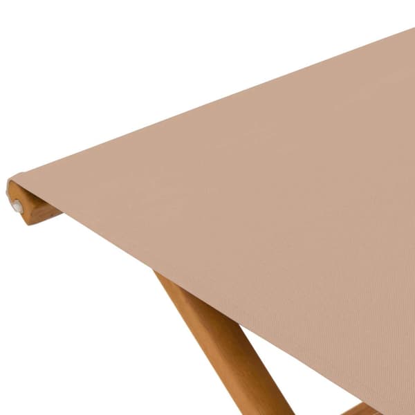 Deck Chair 2 st Massiv Eukalyptus Trä Taupe