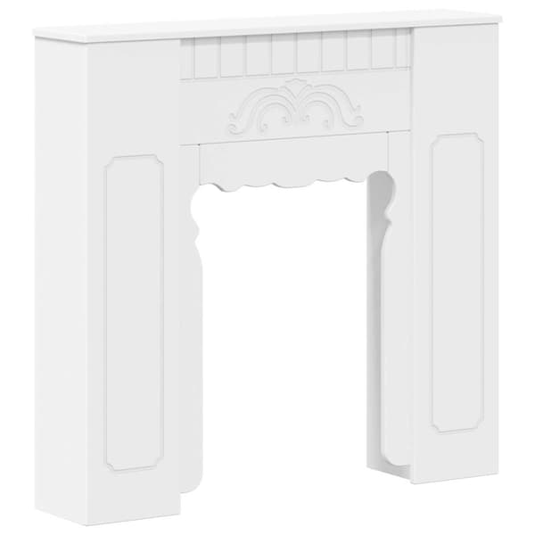 Eldstadsram Vit 93 x 20 x 89 cm Konstruerat trä