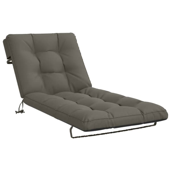 Solstol Kudde VIANEN 100% Polyester Grå 200 x 80 x 8 cm