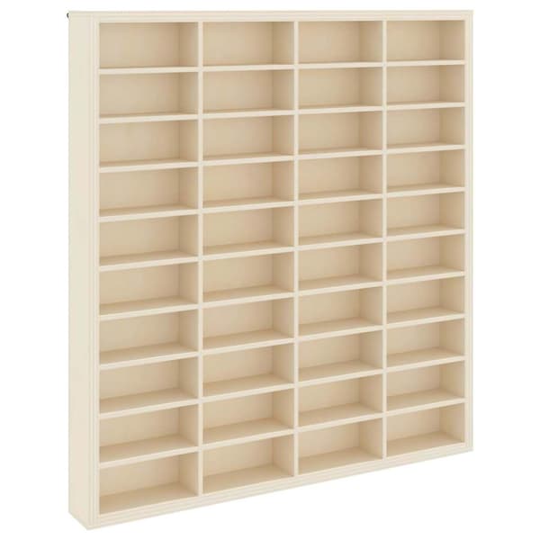 Väggdisplay Väggmonterat Beige 40 x 4,5 x 43 cm Konstruerat trä