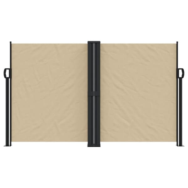 Infällbar sidomarkis beige 140x600 cm