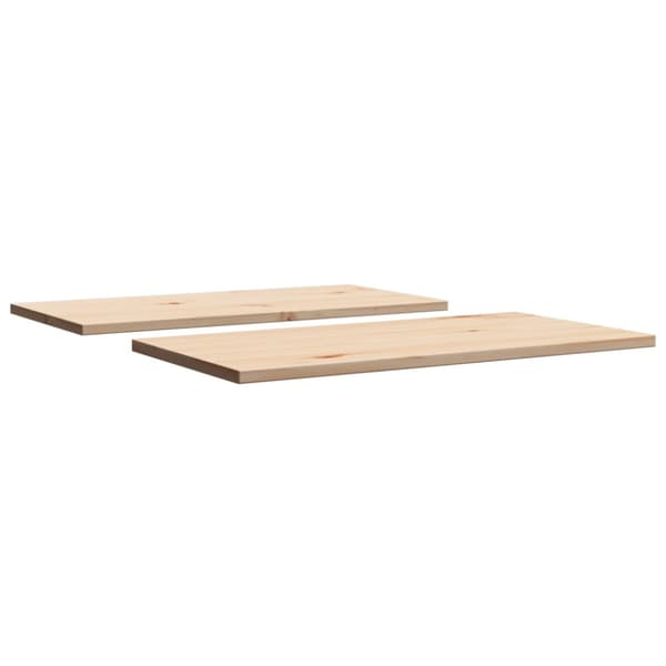 Bordsskivor 2 st 70x35x1,7 cm rektangulär massiv furu