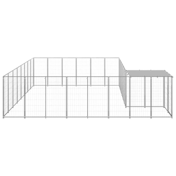 Hundgård silver 15,73 m² stål