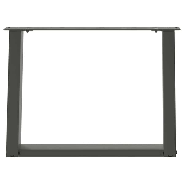 Soffbordsben U-formade 2 st antracit 60x(42-43) cm stål