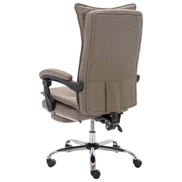 Massagekontorsstol taupe tyg