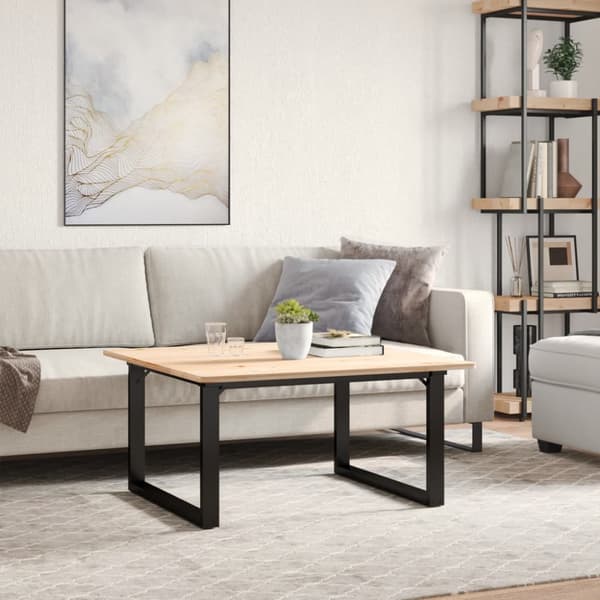 Bordsben för soffbord O-ram 80x70x43 cm stål