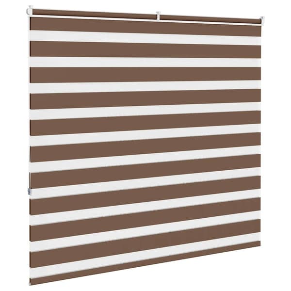 Rullgardin zebra brun 155x150 cm tyg bredd 150,9 cm polyester