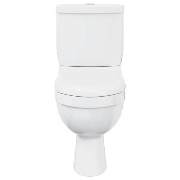 Toalett med cistern vit