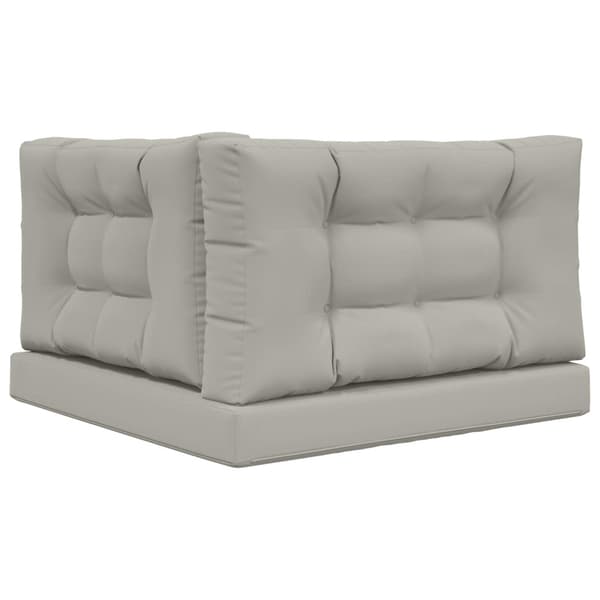 Utomhus Soffa Kudde 3 pcs Grå Polyester