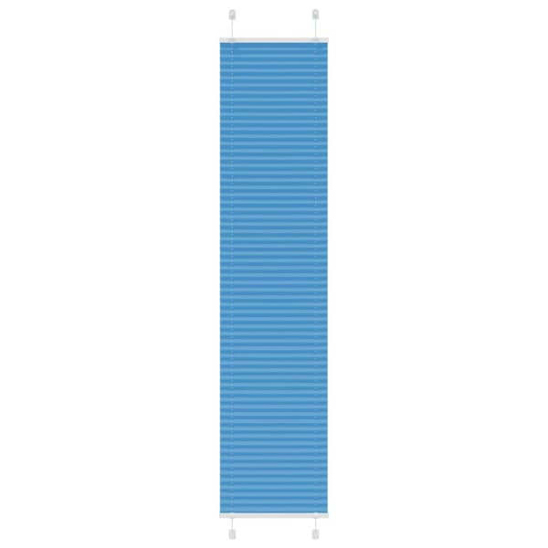 Plisserad persienn blå 45x200cm tyg bredd 44,4cm polyester