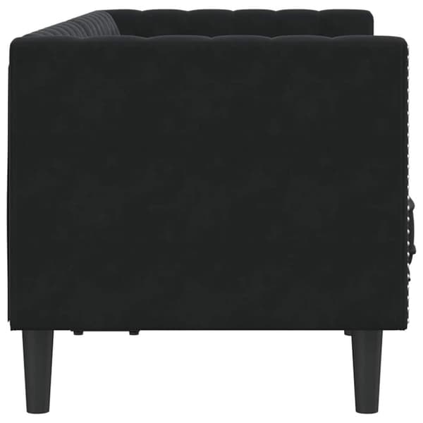 Soffa Svart 174 x 74,5 x 70,5 cm Sammet