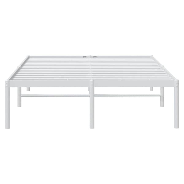 Sängram metall vit 135x190 cm