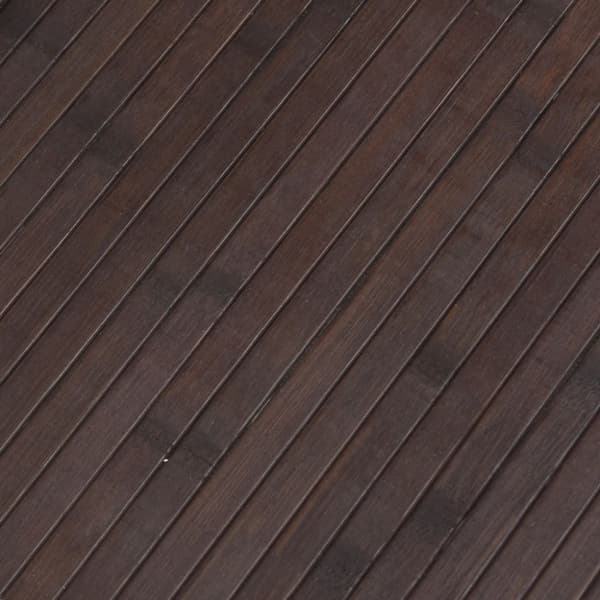 Rumsavdelare mörkbrun bredd 400 cm höjd 165 cm bambu