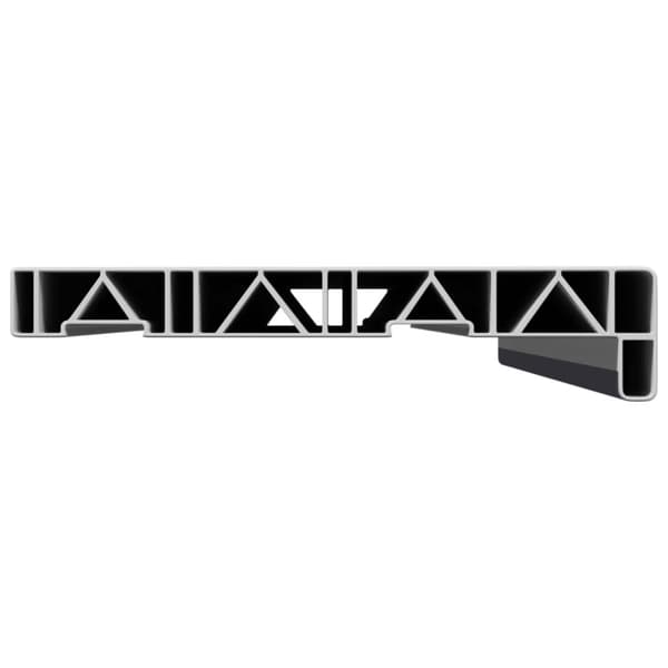 Fönsterbräda Anthracit med träådring 60 x 20 x 4,5 cm PVC