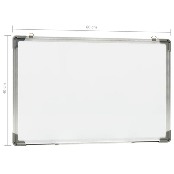 Magnetisk whiteboard vit 60x40 cm stål