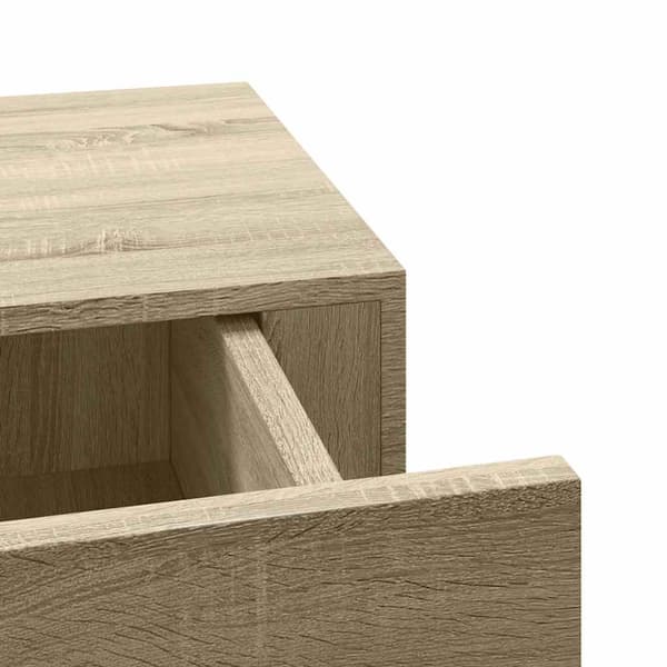 Väggmonterad låda ek 40x23,5x10 cm MDF