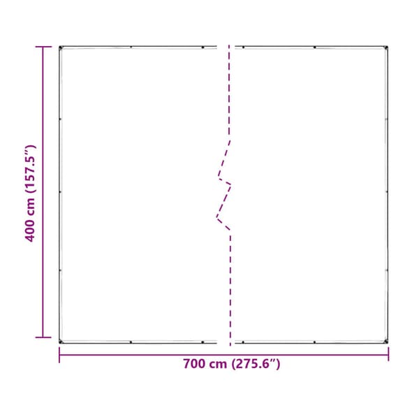 Växtskydd Transparent 7 x 4 m PVC