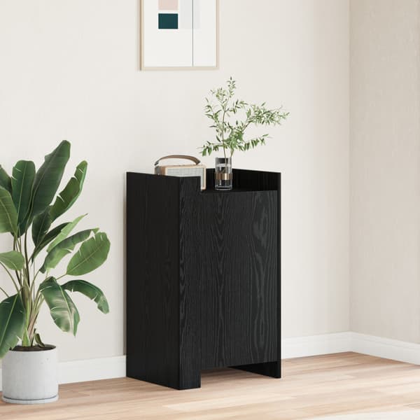 Sideboard Svart Ek 45 x 35 x 75 cm