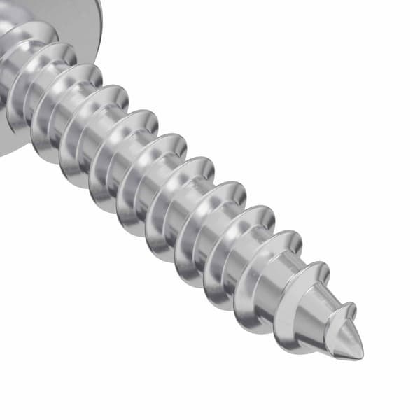 Träskruvar 2 pcs Silver M4 x 20 mm Stål