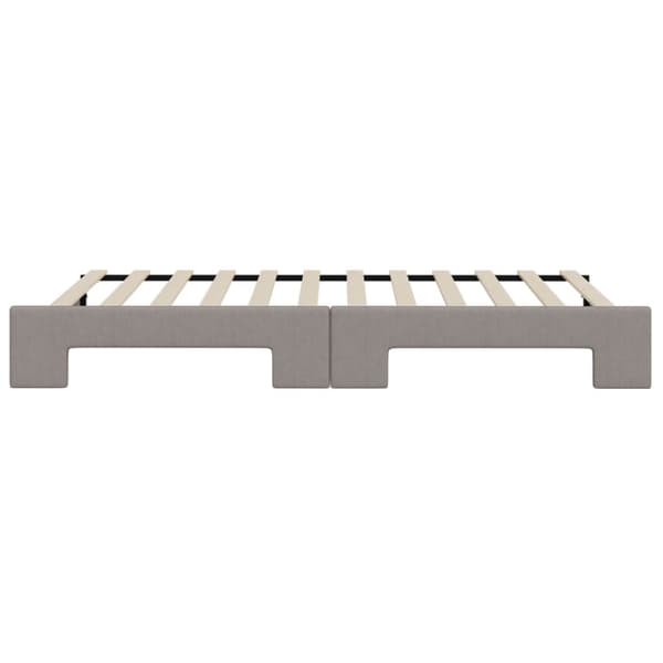 Dagbädd utdragbar taupe 100x200 cm tyg