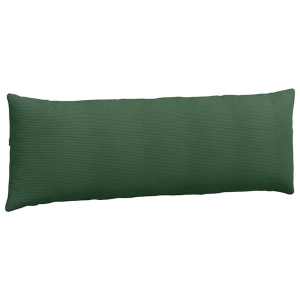 Sofakuddar 2 pcs Mörkgrön 120 x 40 cm Kordread tyg