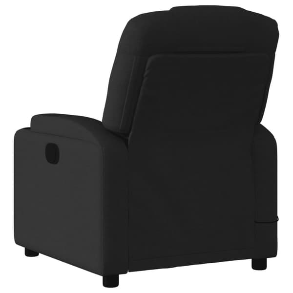 Massagefåtölj svart tyg