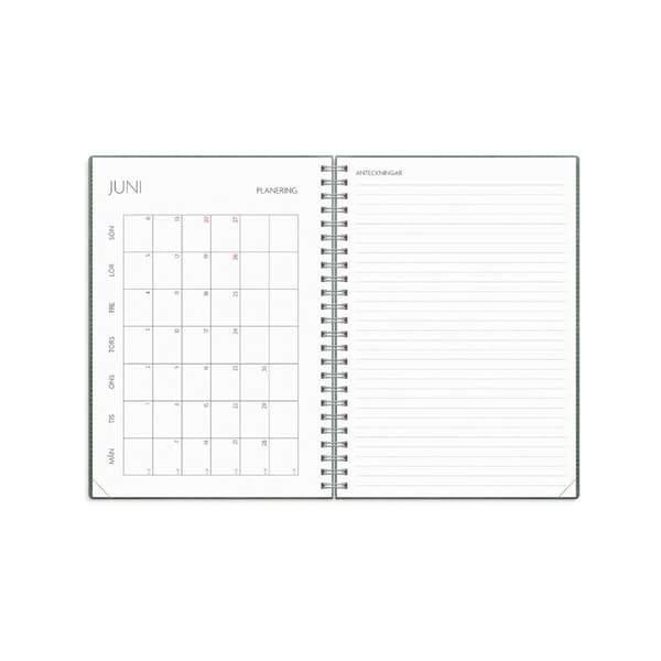 Kalender Study Twist A5 grön 26/27