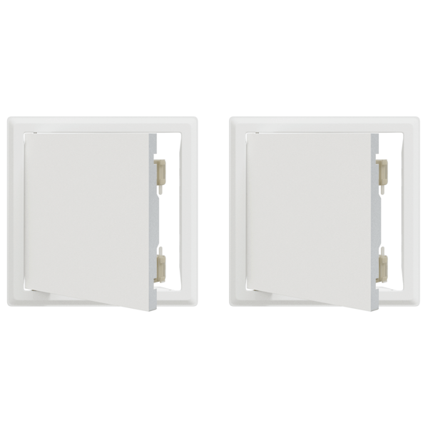 Åtkomstpanel 2 pcs Vit 23 x 23 x 3 cm Stål